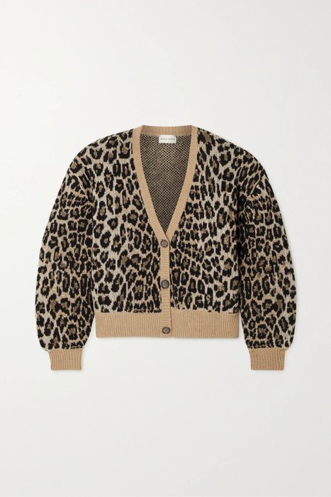 유럽직배송 마그다부트림 MAGDA BUTRYM Leopard-intarsia merino wool and cashmere-blend cardigan 13452677152804002