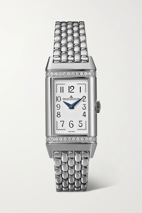 유럽직배송 예거 르쿨트르 JAEGER-LECOULTRE Reverso One Duetto 20mm stainless steel diamond watch 19971654707507258