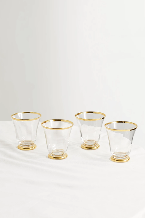 유럽직배송 에어린 AERIN Sophia set of four glass tumblers 33258524072459001
