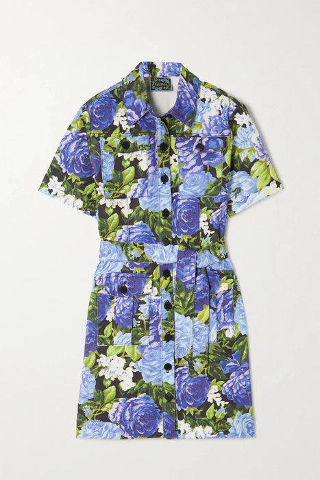 유럽직배송 리차드퀸 RICHARD QUINN Floral-print denim mini dress 20346390236164770