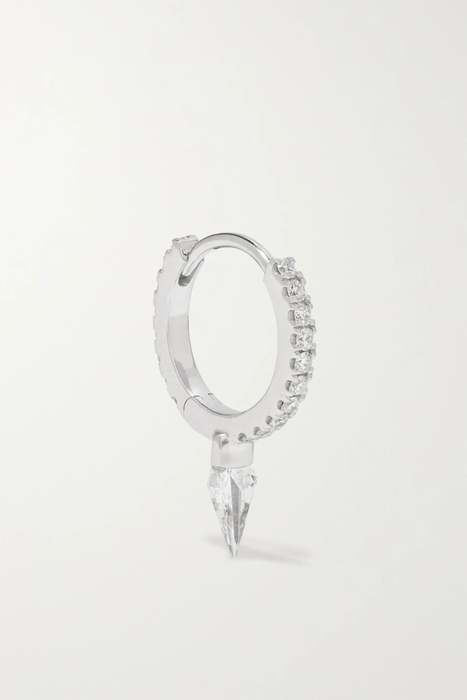 유럽직배송 마리아타쉬 귀걸이 MARIA TASH 8mm Eternity 18-karat white gold diamond hoop earring 560971903823436