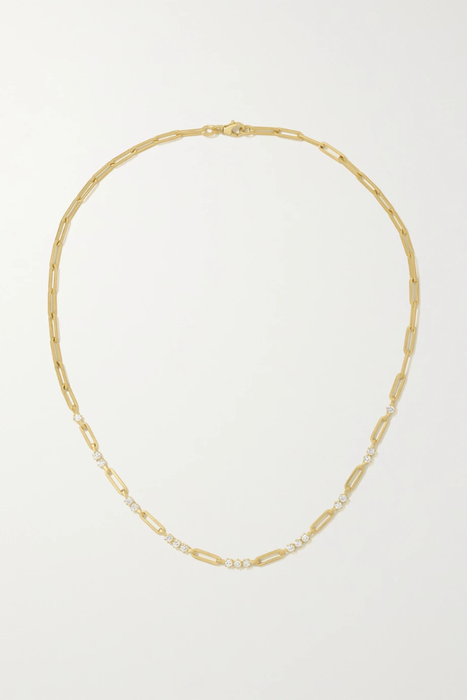 유럽직배송 제이드트라우 목걸이 JADE TRAU Pia 18-karat gold diamond necklace 24772899113066945