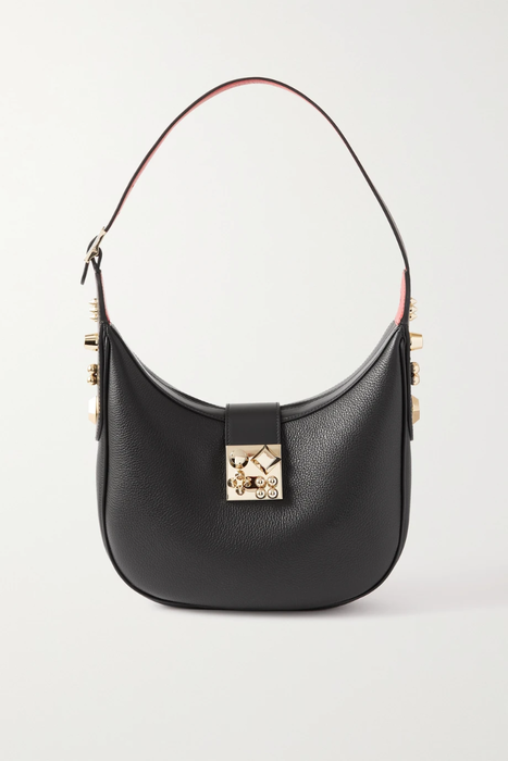 유럽직배송 크리스찬루부탱 숄더백 CHRISTIAN LOUBOUTIN Carasky medium embellished textured-leather shoulder bag 32027475399602624