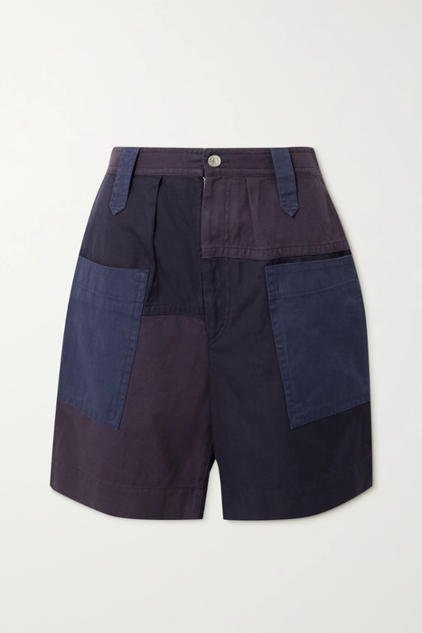 유럽직배송 이자벨마랑에뚜왈 ISABEL MARANT ÉTOILE Kalerna patchwork organic cotton and linen-blend shorts 24665545640576059