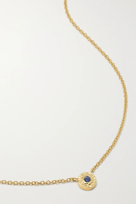 유럽직배송 옥타비아 엘리자베스 목걸이 OCTAVIA ELIZABETH + NET SUSTAIN Nesting Gem 18-karat recycled gold sapphire necklace 27086482322976405