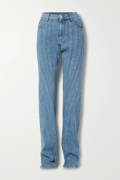 유럽직배송 뮈글러 청바지 MUGLER Mid-rise straight-leg jeans 24772899113251145