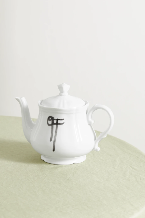유럽직배송 GINORI + Off-White printed porcelain teapot 28941591746382494