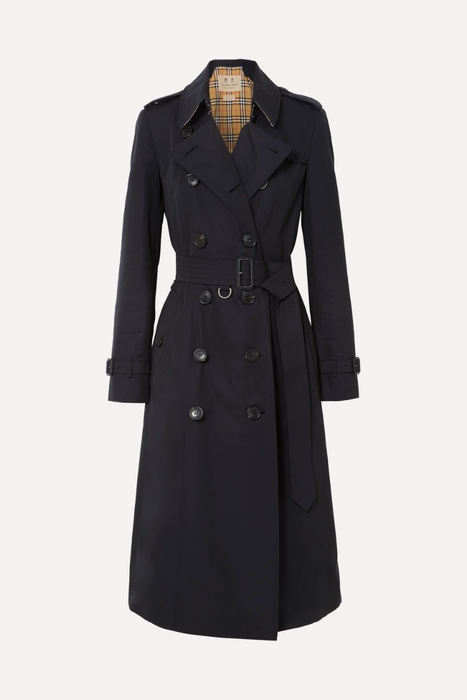 유럽직배송 버버리 BURBERRY The Chelsea Long cotton-gabardine trench coat 1890828707117450