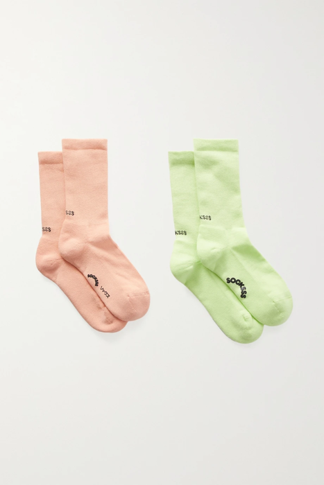 유럽직배송 SOCKSSS Set of two intarsia stretch organic cotton-blend socks 25185454457118749