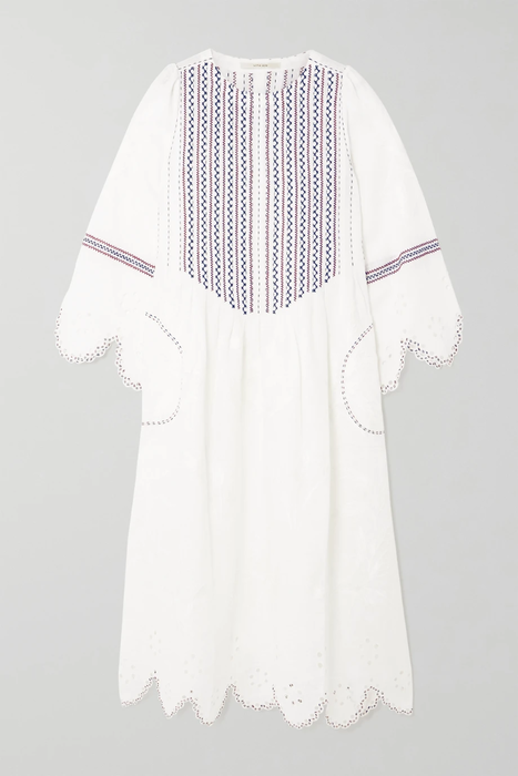유럽직배송 비타 킨 원피스 VITA KIN Anouk embroidered broderie anglaise linen midi dress 2204324140902117