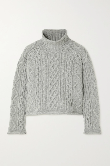 유럽직배송 메종 마르지엘라 MAISON MARGIELA Cropped cable-knit wool turtleneck sweater 16114163151113966