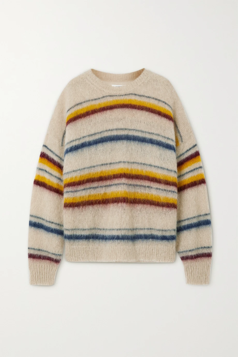유럽직배송 이자벨마랑에뚜왈 스웨터 ISABEL MARANT ÉTOILE Drussell striped mohair-blend sweater 24665545640576141