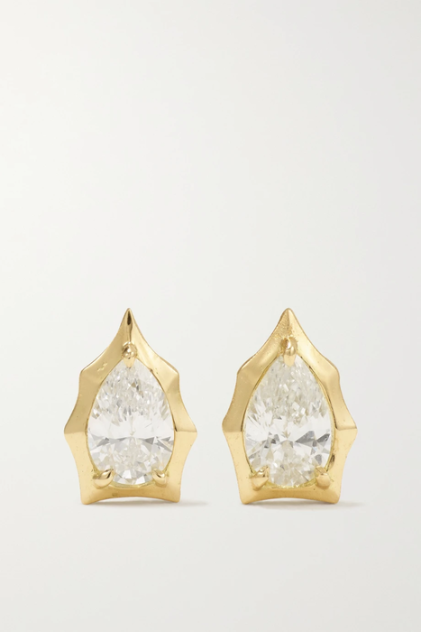 유럽직배송 제이드트라우 귀걸이 JADE TRAU Envoy 18-karat gold diamond earrings 24772899113066961