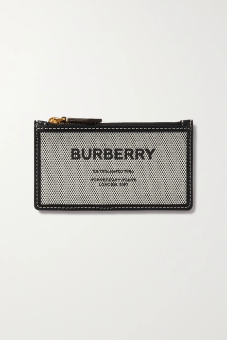 유럽직배송 버버리 BURBERRY Cotton-canvas and leather cardholder 9649229528575936