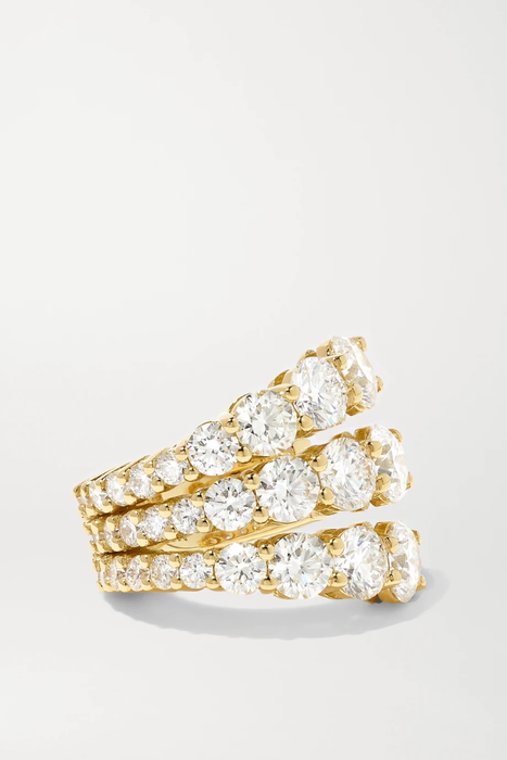 유럽직배송 MELISSA KAYE Aria 18-karat gold diamond ear cuff 30828384629495298