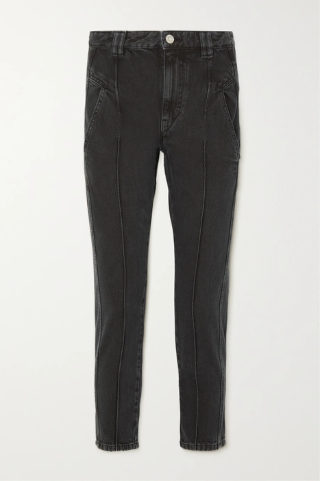 유럽직배송 이자벨마랑에뚜왈 청바지 ISABEL MARANT ÉTOILE Tilly cropped paneled high-rise slim-leg jeans 24665545640594880