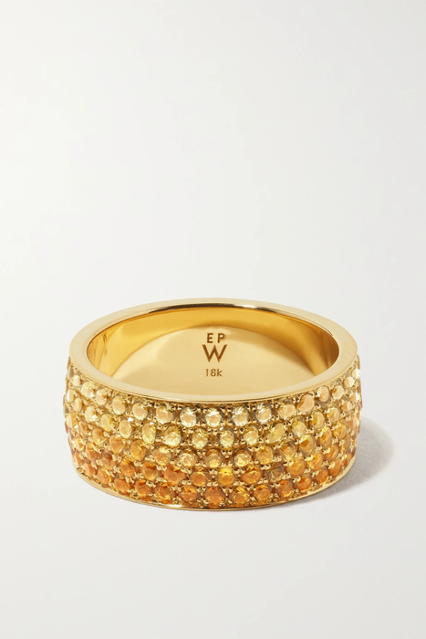 유럽직배송 EMILY P. WHEELER + NET SUSTAIN 18-karat recycled gold sapphire ring 29419655931562387