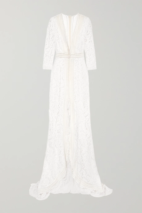 유럽직배송 갈방 GALVAN Sevilla cotton-blend lace gown 1890828705571190