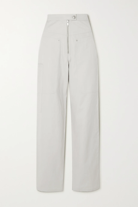 유럽직배송 이자벨마랑에뚜왈 팬츠 ISABEL MARANT ÉTOILE Phil organic cotton and linen-blend straight-leg pants 24665545640578446