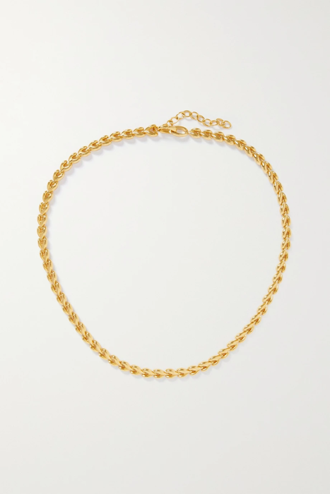 유럽직배송 BY PARIAH The Fishbone recycled gold vermeil necklace 29419655932595627