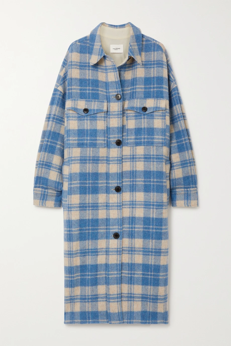 유럽직배송 이자벨마랑에뚜왈 코트 ISABEL MARANT ÉTOILE Fontia oversized checked wool-blend flannel coat 24665545640594726