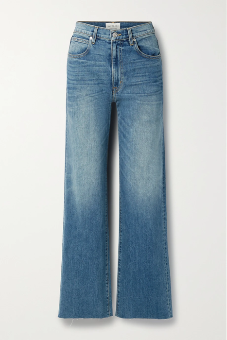유럽직배송 실버레이크 청바지 SLVRLAKE Grace frayed high-rise wide-leg jeans 24772899113390379