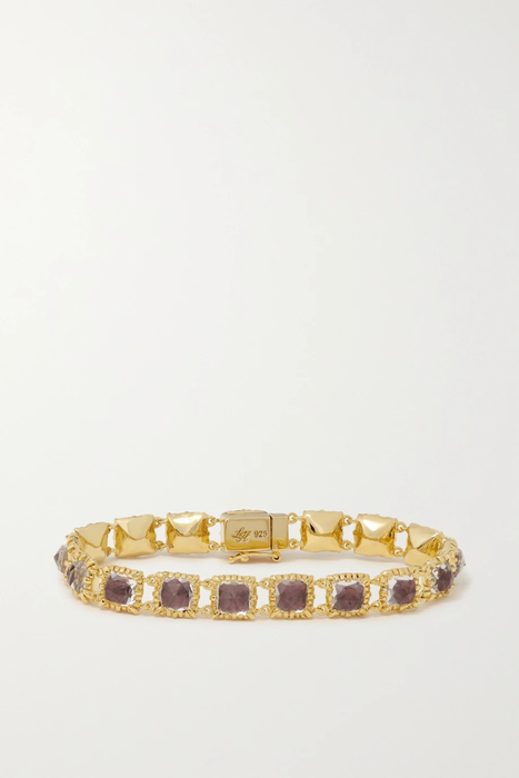 유럽직배송 LARKSPUR &amp; HAWK Bella Small Jeu de Paume 18-karat gold-dipped quartz bracelet 24062987016821512