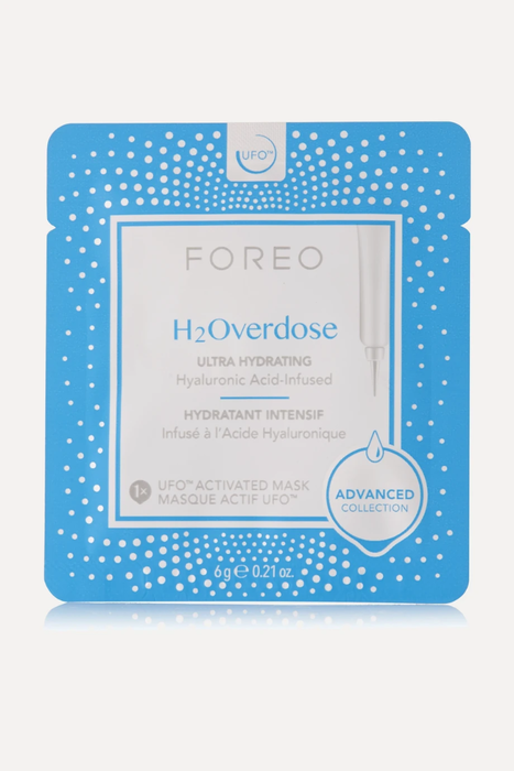 유럽직배송 FOREO H2Overdose UFO Ultra Hydrating Face Mask for Dry Skin x 6 17957409495252079