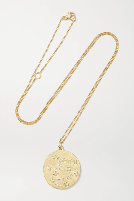 유럽직배송 BROOKE GREGSON Gemini 14-karat gold diamond necklace 17957409495383059