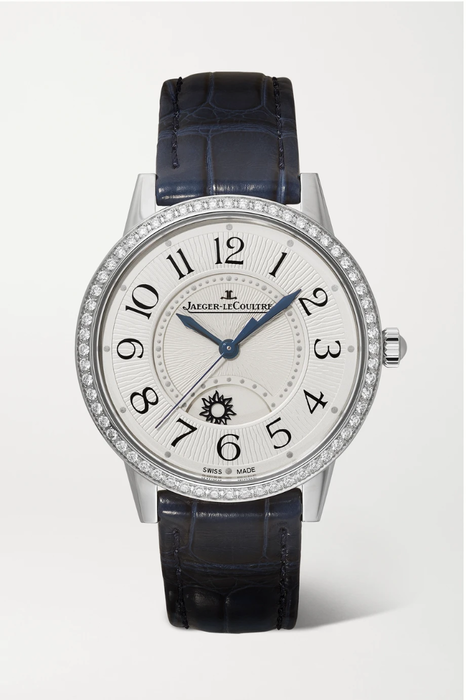 유럽직배송 예거 르쿨트르 JAEGER-LECOULTRE Rendez-Vous Night &amp; Day 34mm medium stainless steel, alligator and diamond watch 19971654707507272