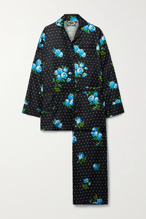 유럽직배송 리차드퀸 RICHARD QUINN Printed silk-twill pajama set 36093695688921772