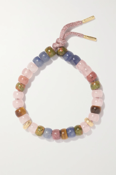 유럽직배송 캐롤리나부치 팔찌 CAROLINA BUCCI + Judith Leiber FORTE Beads 18-karat white gold and Lurex multi-stone bracelet 36856120585193707