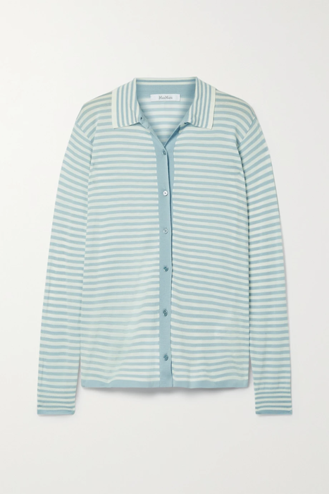 유럽직배송 막스마라 셔츠 MAX MARA Vinci striped wool polo shirt 25185454456085231