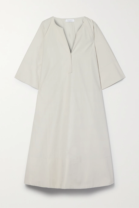 유럽직배송 드보 원피스 DEVEAUX Rosemary cotton-blend poplin midi dress 24772899113274697