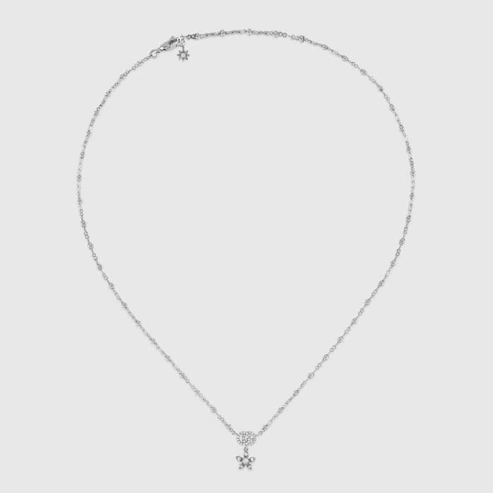 유럽직배송 구찌 목걸이 GUCCI Flora 18k necklace with diamonds 581842J85689066