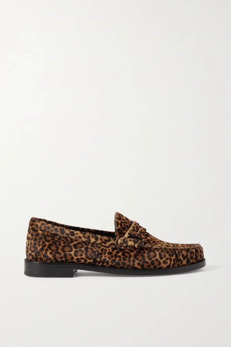 유럽직배송 생로랑 로퍼 SAINT LAURENT Leopard-print calf hair loafers 38063312419949223