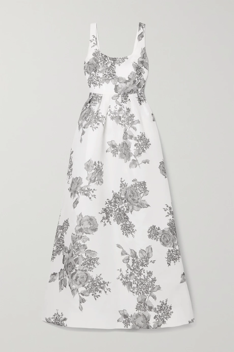 유럽직배송 모니크륄리에 MONIQUE LHUILLIER Floral-print silk-gazar gown 25185454456026191