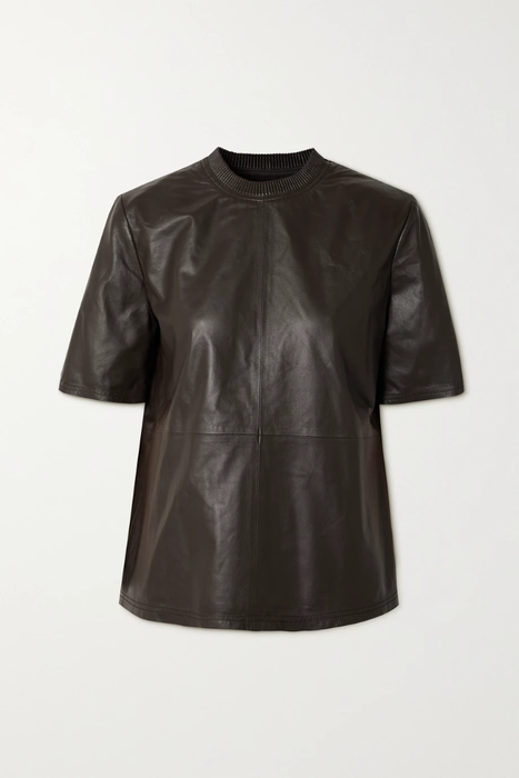 유럽직배송 아미리 티셔츠 AMIRI Paneled leather T-shirt 24772899113273335