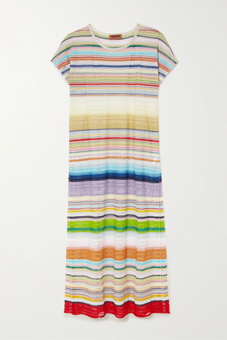 유럽직배송 미쏘니 MISSONI Mare metallic striped crochet-knit maxi dress 36856120584999877