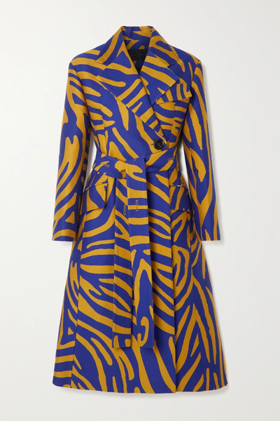 유럽직배송 프로엔자슐러 코트 PROENZA SCHOULER Zebra cotton and silk-blend jacquard coat 36093695688915949