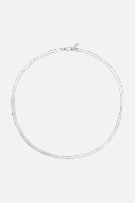 유럽직배송 LOREN STEWART Herringbone silver necklace 665933303564355
