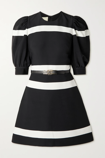 유럽직배송 엘리사브 미니원피스 ELIE SAAB Belted two-tone striped stretch-crepe mini dress 24772899113161672