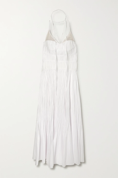 유럽직배송 조나단 심카이 원피스 JONATHAN SIMKHAI Indy plissé cotton-blend poplin maxi dress 33258524072831935