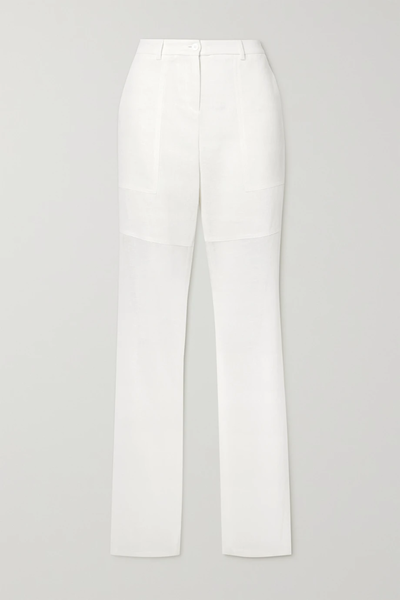 유럽직배송 마이클코어스콜렉션 팬츠 MICHAEL KORS COLLECTION Linen-crepe and gauze pants 29419655932420034