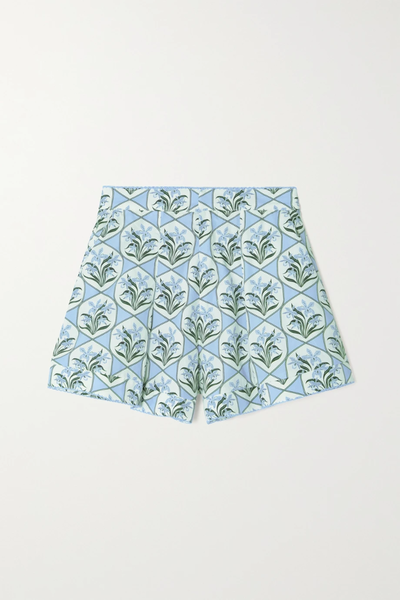 유럽직배송 아구아 바이 아구아 벤디타 AGUA BY AGUA BENDITA Toronjil floral-print cotton-poplin shorts 36856120584973264