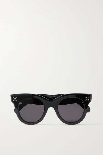 유럽직배송 알라이아 선글라스 ALAÏA Round-frame acetate sunglasses 38063312419904547