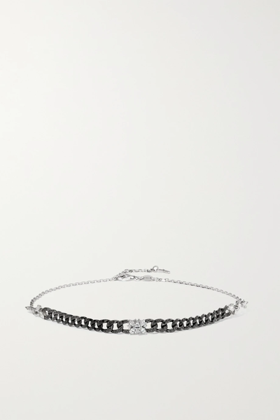 유럽직배송 YEPREM 18-karat white gold diamond necklace 36594538430049125