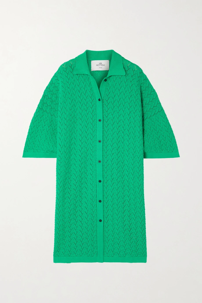 유럽직배송 MR MITTENS Pointelle-knit cotton shirt dress 38063312418685431