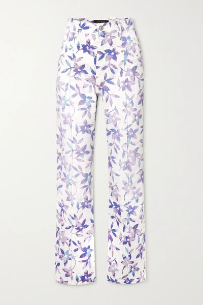 유럽직배송 이자벨마랑 진 ISABEL MARANT Nadege floral-print mid-rise straight-leg jeans 33258524072507094
