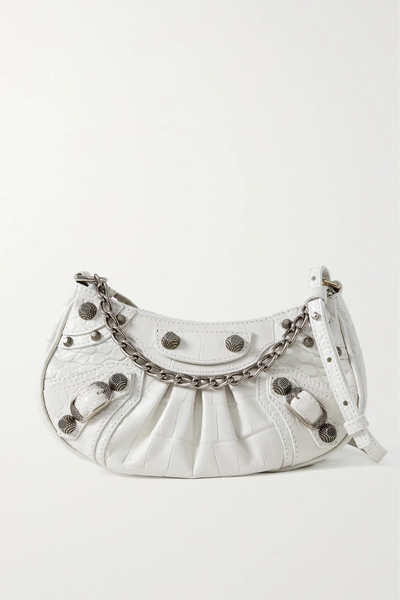 유럽직배송 발렌시아가 숄더백 BALENCIAGA Le Cagole mini studded croc-effect leather shoulder bag 38063312418856901